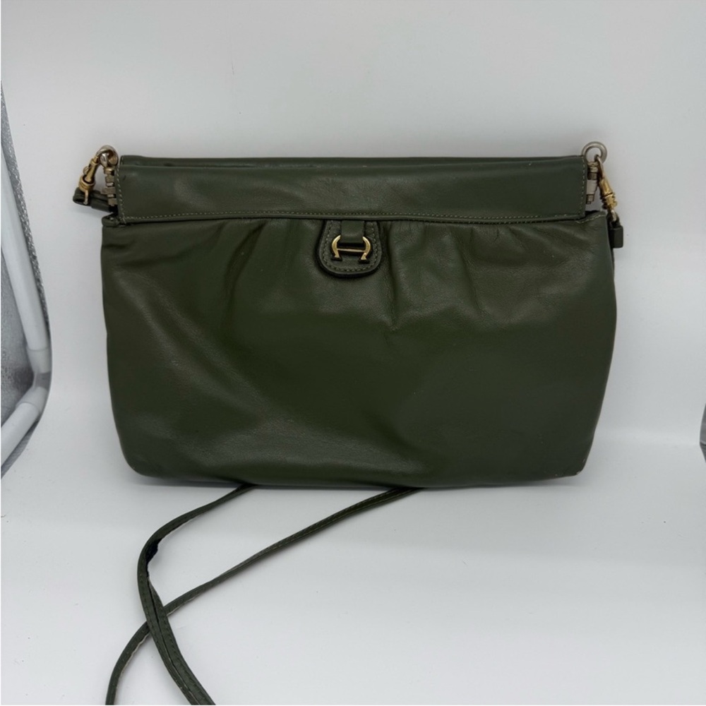 Etienne Aiger Elegant Green Leather Women's Bag Grunge